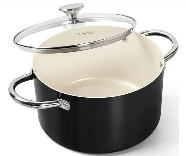 Marmite 6 L en Céramique Antiadhésive avec Couvercle – Tous Feux, idéale pour cuisiner tous vos plats