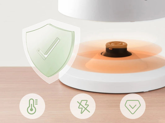 Technologie Strix pour la Bouilloire Midea 1,5L Inox – Chauffe Rapide 2200W & Sécurisée avec réglage de température.