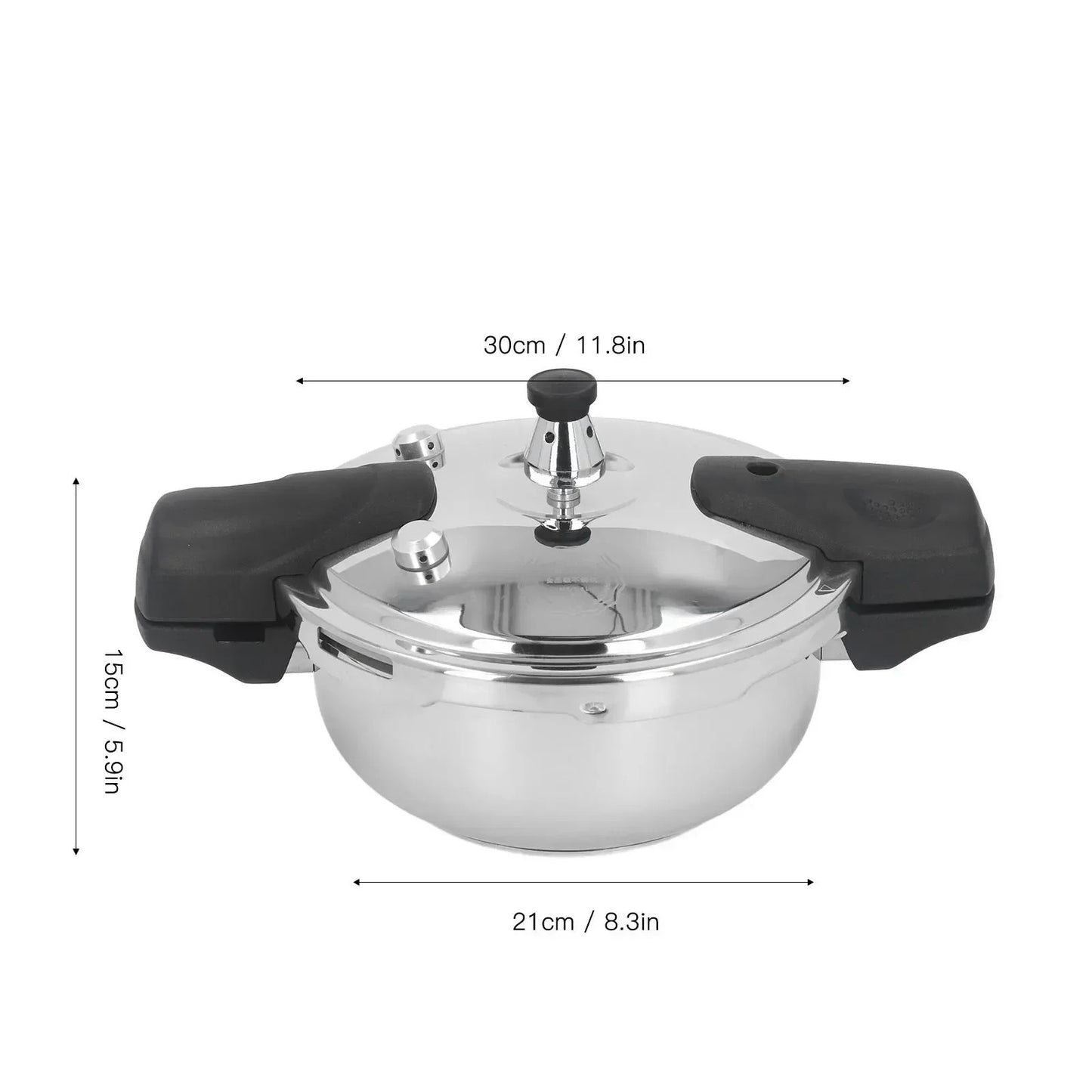 Mini Autocuiseur Inox 1,8 L Compatible Induction et Gaz avec poignées ergonomiques et design moderne