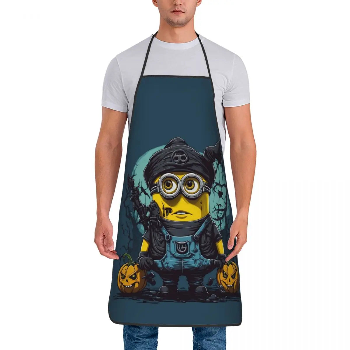 Tablier Cuisine Imperméable MINISO avec dessin de Minion en costume Halloween pour chef