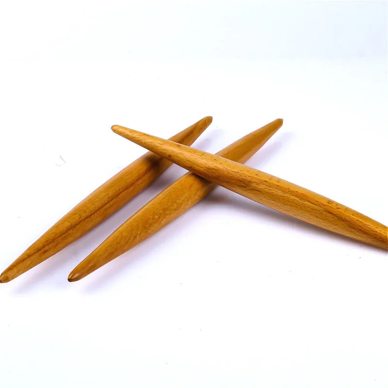 Rouleau pâtisserie bois double pointe – antiadhésif en bois lisse naturel pour cuisine