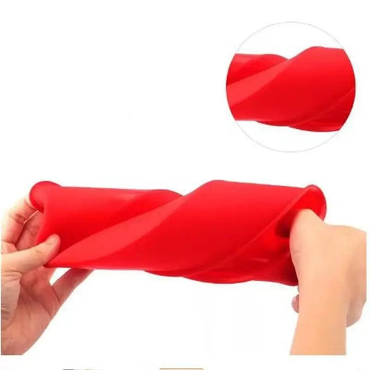 Moule à gâteau silicone antiadhésif – cuisson facile 20 cm flexible et rouge léger pour pâtisserie