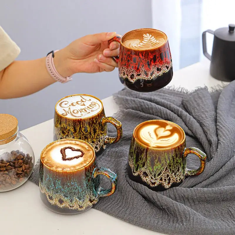 Mug en Céramique Clay 350 ml – Tasse Universelle avec designs colorés pour les boissons chaudes
