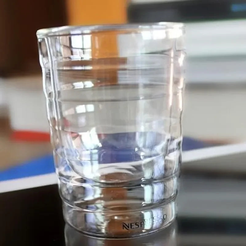 Verres à Expresso 85 ml Lot de 2 en Verre Transparent avec un design élégant et épuré.