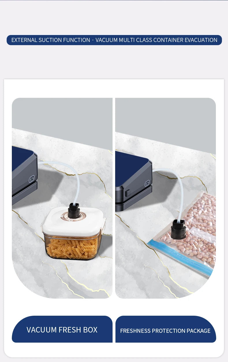 Machine sous vide Oein 30 cm – Puissante & stérilisation UV. Aspire l'air d'un bac et d'un sac pour conserver aliments