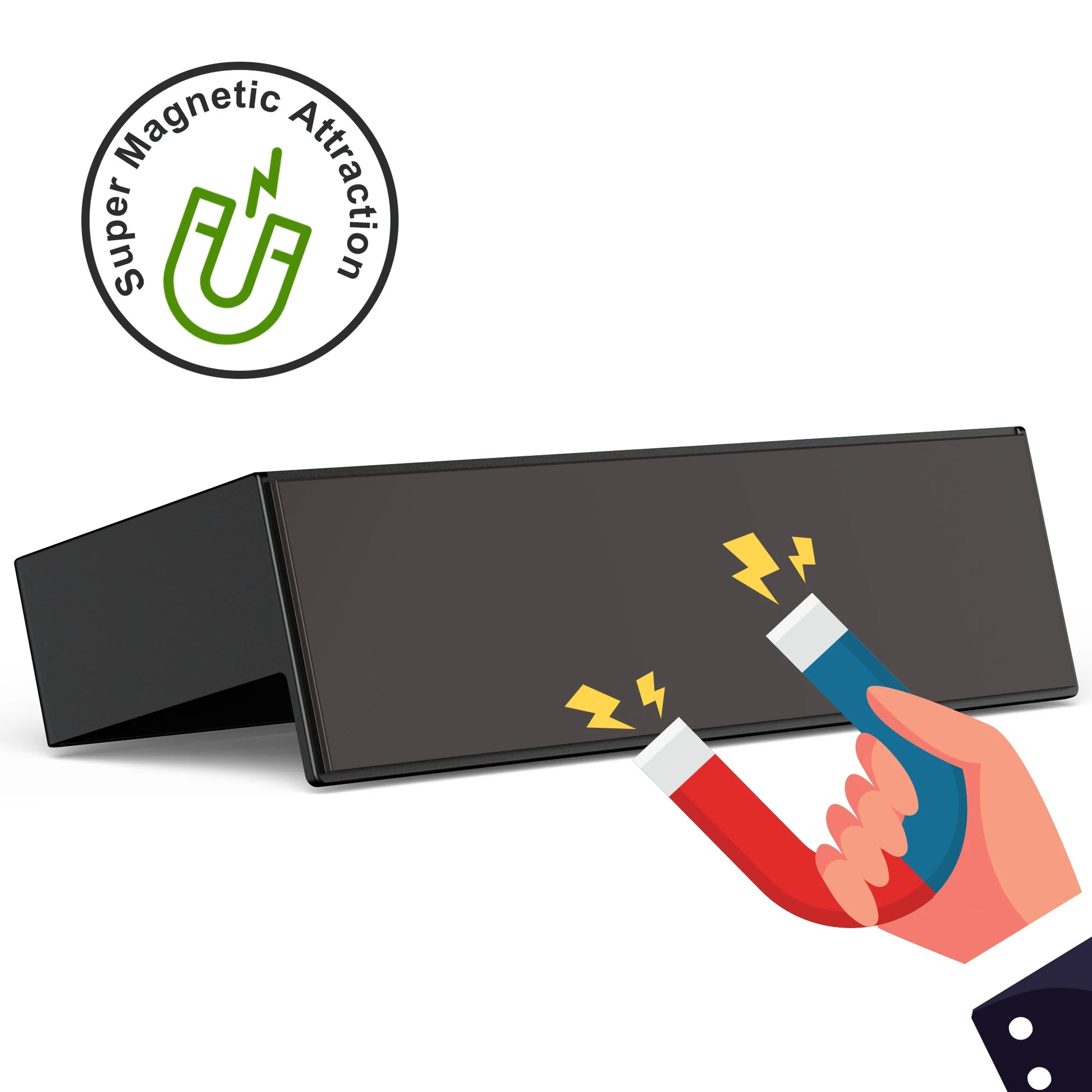 Organisateur Épices Magnétique pour Frigo – Pratique & Durable avec forte attraction magnétique noire