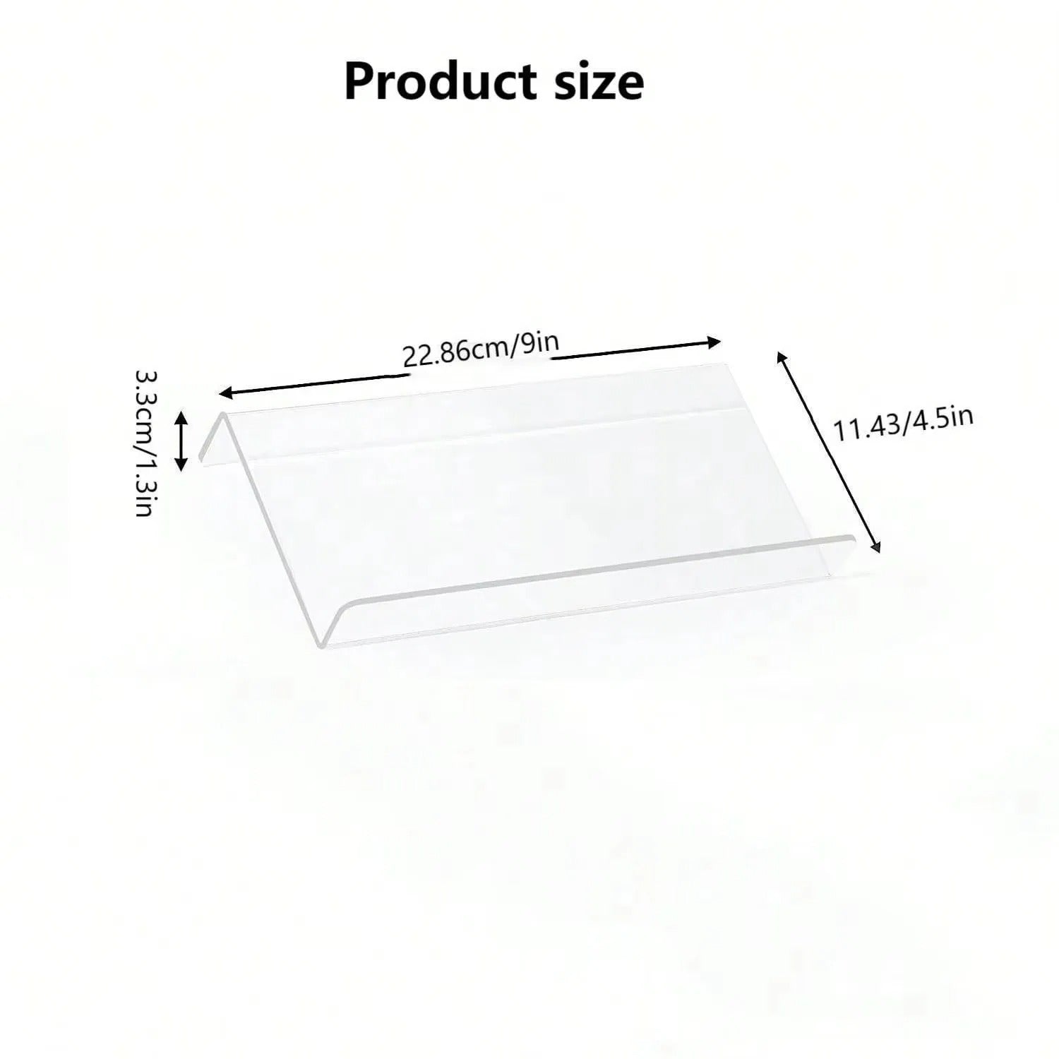 Organisateur tiroir épices acrylique – pratique et gain de place en transparent dimensions 22,86x11,43x3,3 cm