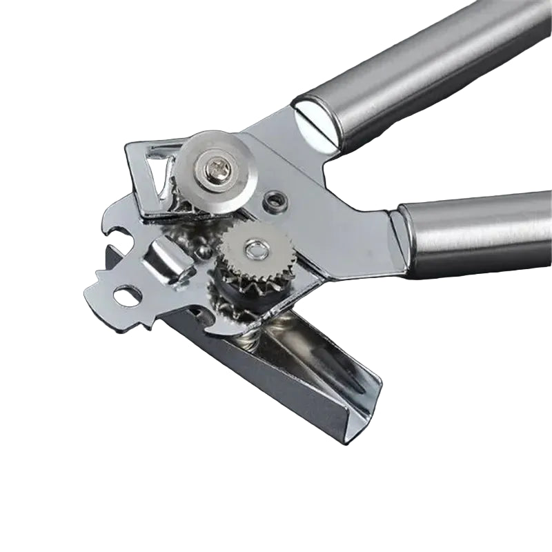 Ouvre-Boîtes manuel Inox Multifonction Durable avec mécanisme en acier pour une ouverture facile des conserves