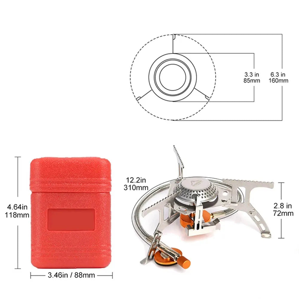 Pack Survie 72h – Kit Complet Famille 3-4 Pers avec réchaud compact et boîte de rangement rouge