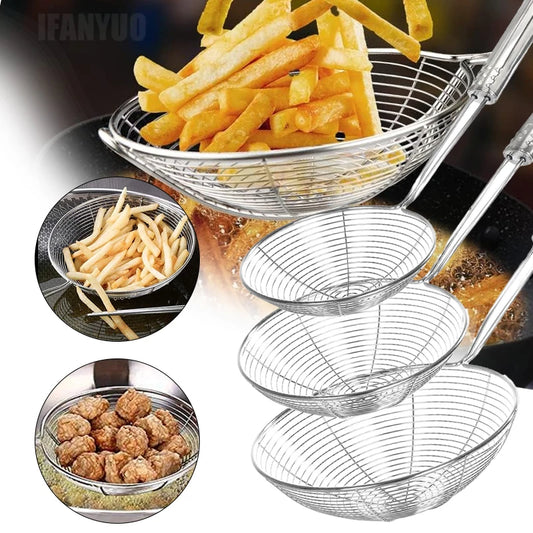 Passoire Inox Cuisine – Égouttoir et Filtre Multifonction en acier inoxydable pour frire et égoutter aliments