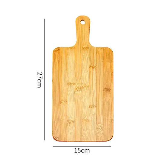 Planche à découper bambou de 27 cm par 15 cm, idéale pour une cuisine pratique et écologique