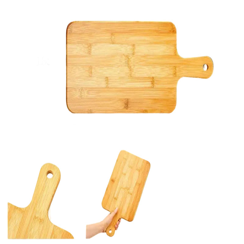 Planche à découper bambou de 35cm avec poignée pratique pour la préparation des aliments