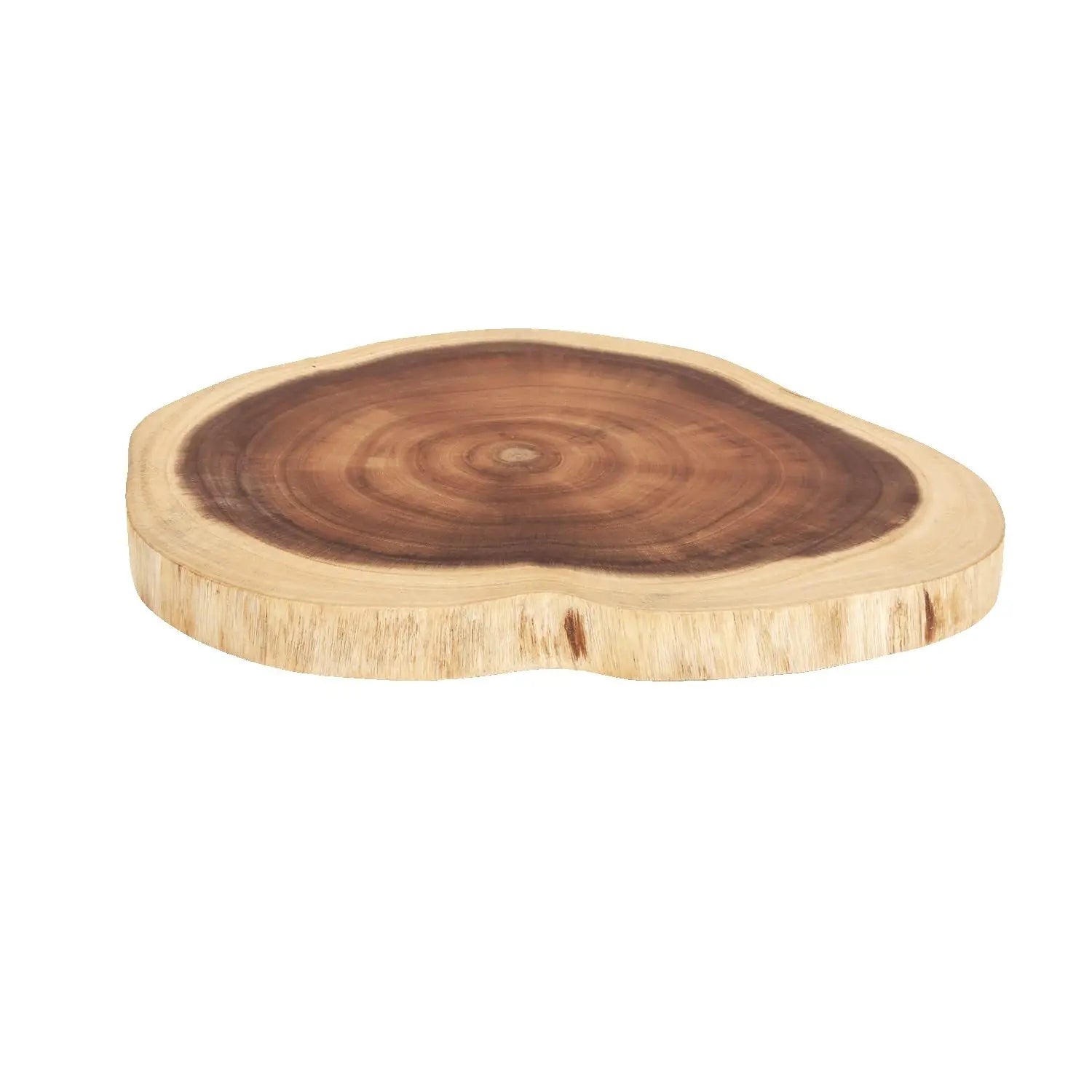 Planche Bois d’Acacia Naturel – Découpe & Présentation en bois brut avec motifs naturels et forme irrégulière