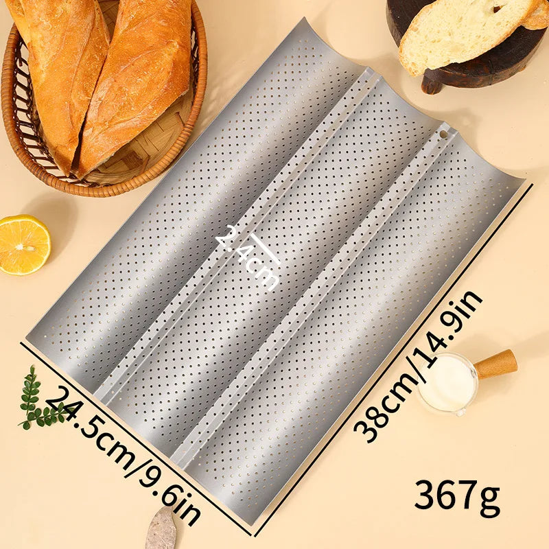 Plaque à Pain – Antiadhésive en Acier Carbon pour Four avec perforations pour une cuisson optimale