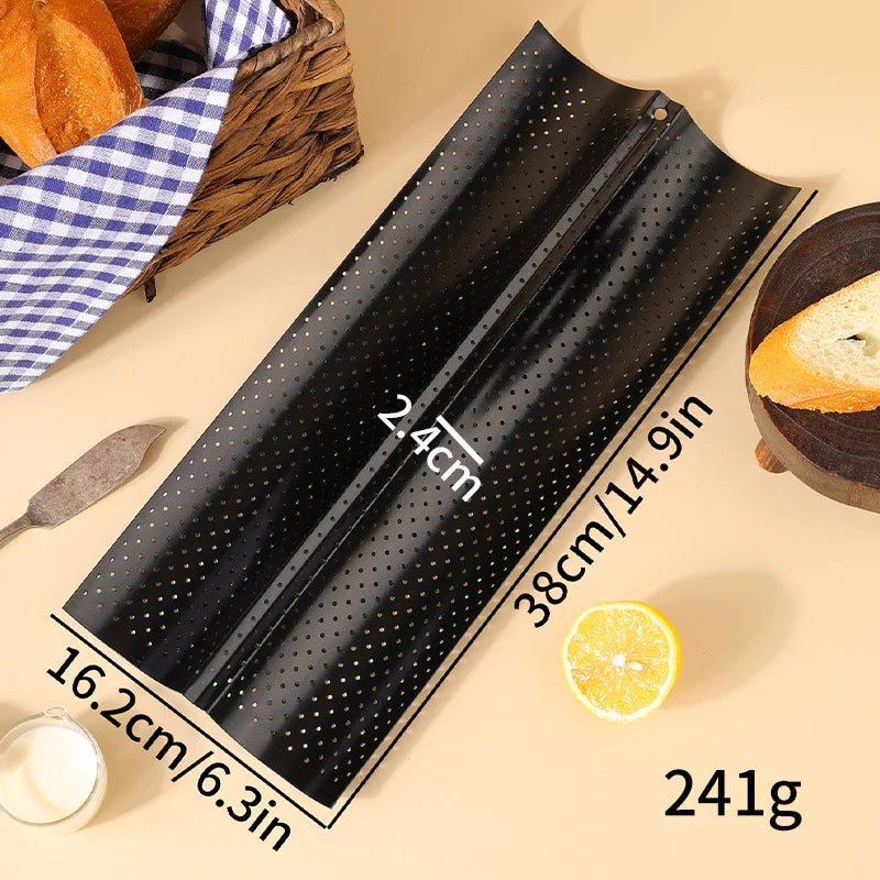 Plaque à Pain – Antiadhésive en Acier Carbon pour Four, idéale pour cuire parfaitement vos pains maison