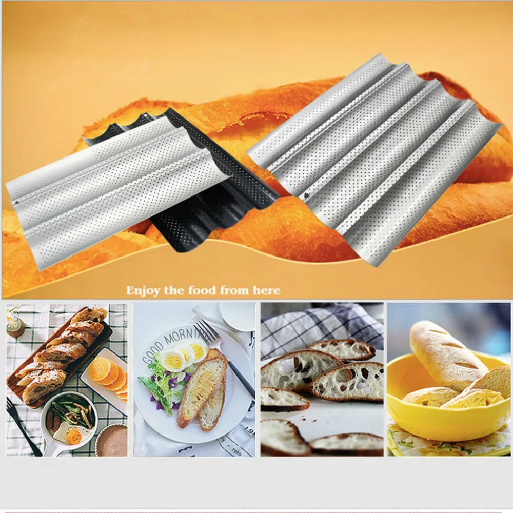 Plaque à Pain – Antiadhésive en Acier Carbon pour Four avec Perforations pour une Cuisson Parfaite