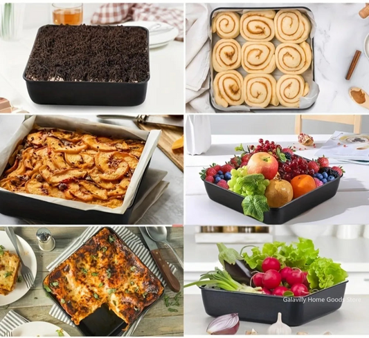 Plaques de cuisson antiadhésives – Set de 3 tailles S/M/L utilisées pour cuire gâteaux, fruits et légumes