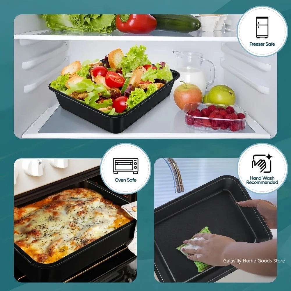 Plaques de cuisson antiadhésives – Set de 3 tailles S/M/L utilisées pour cuisiner, nettoyer et conserver des aliments