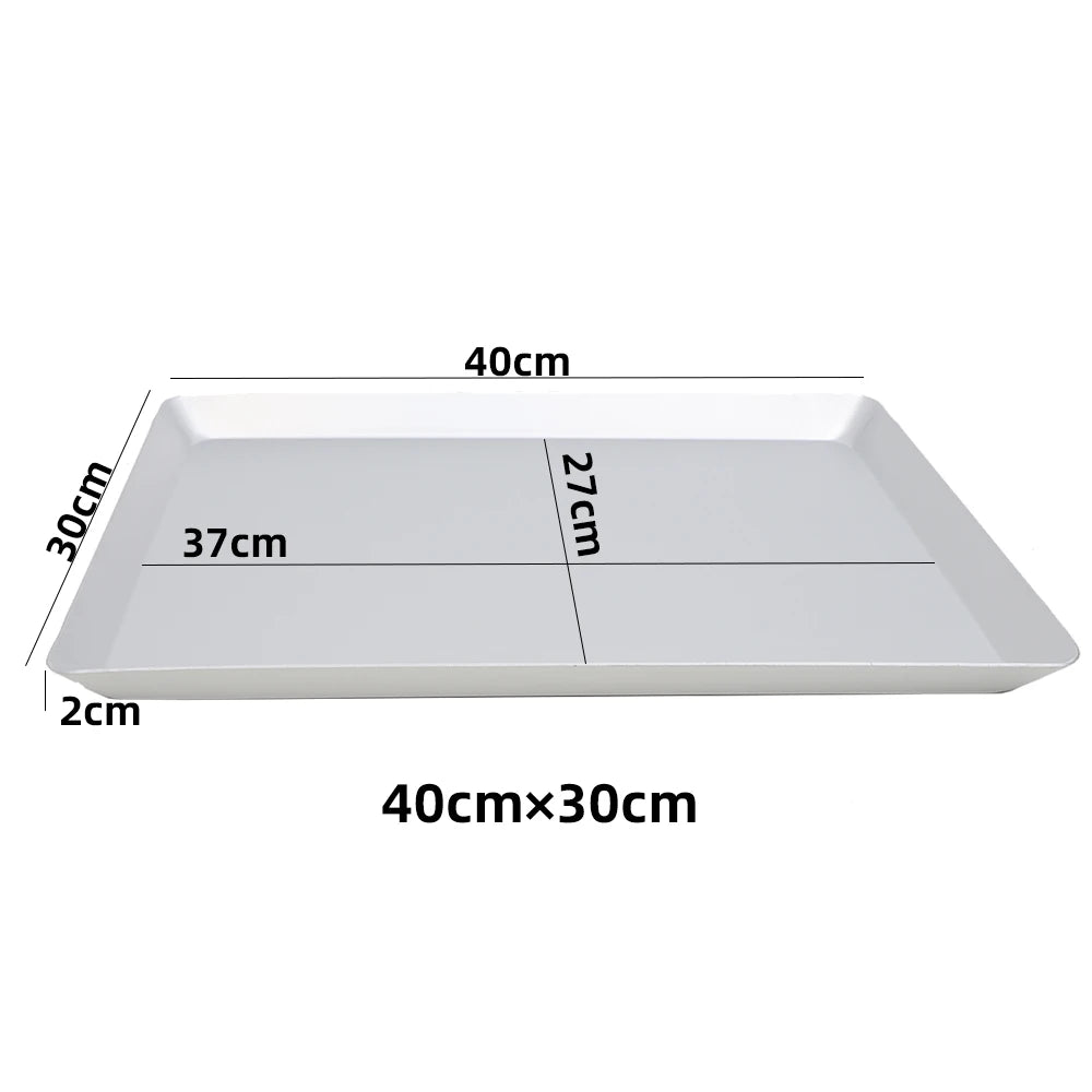 Plateau de Cuisson Métallique 35x25 & 40x30 cm – Lisse & Perforé Pro, idéal pour la pâtisserie et la cuisson