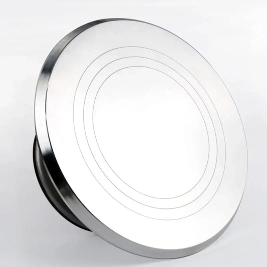 Plateau Tournant Pâtisserie Pro en Aluminium de Ustensile de chef pour décoration de gâteaux