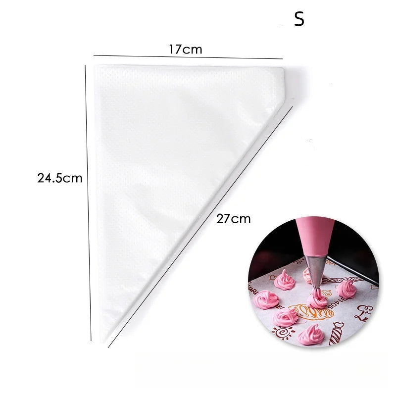Poche à douille jetable Ustensiles de chef de 27 cm pour décoration de gâteaux et pâtisseries