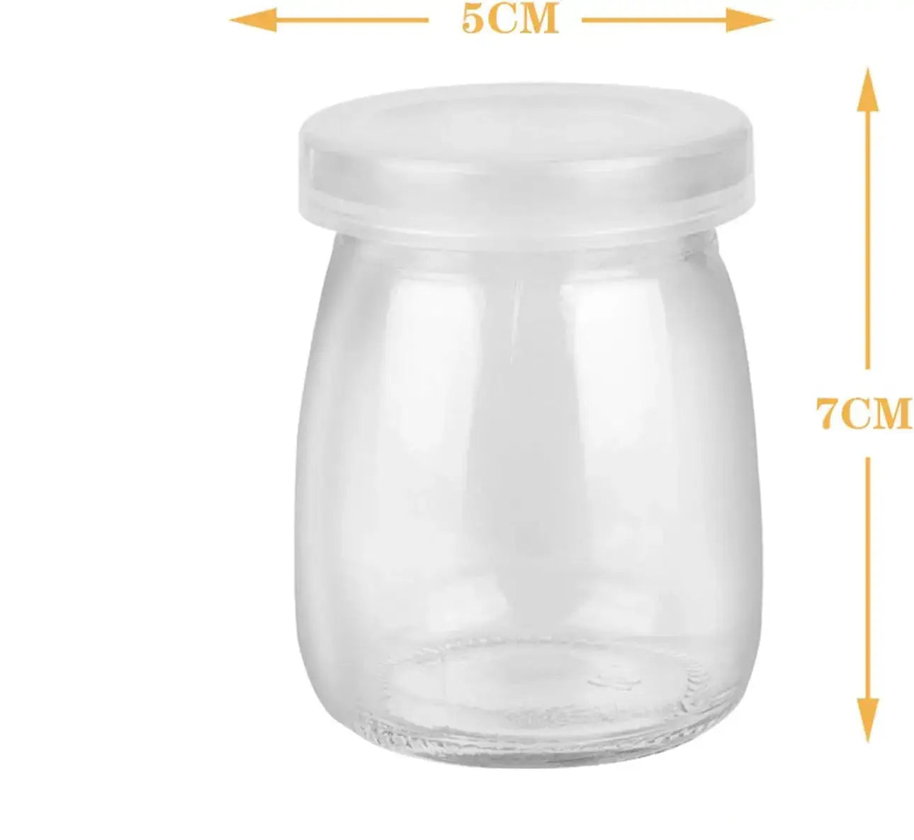 Pots en Verre 200 ml avec Couvercles PE, parfaits pour conserver les aliments et les épices