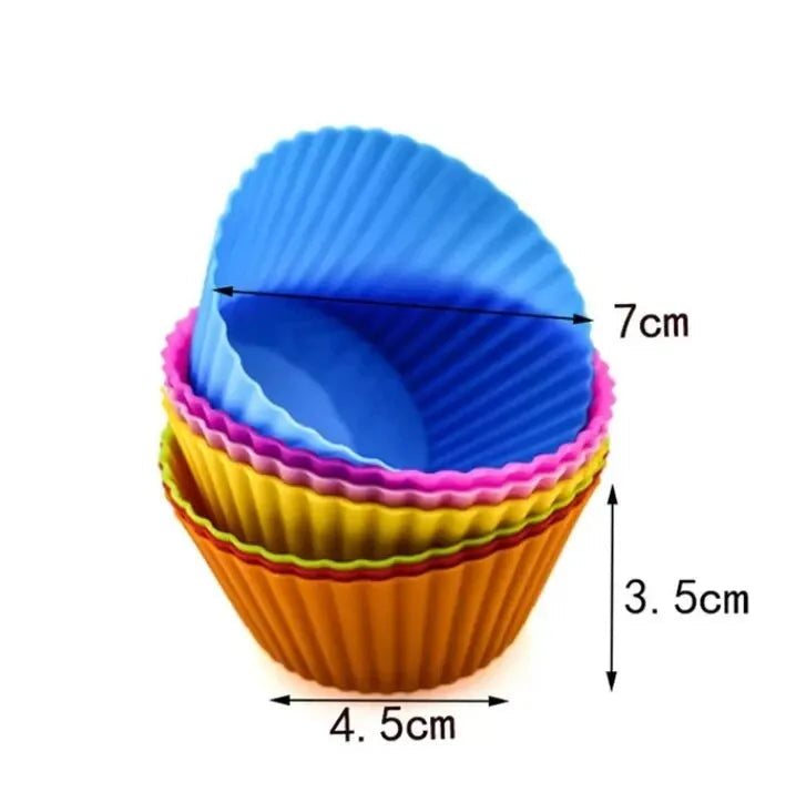 Moule à Muffins en Silicone 12 Pièces – Formes Originales (Cœur, Étoile, Fleur...) pour Pâtisseries Créatives - Ustensile de chef