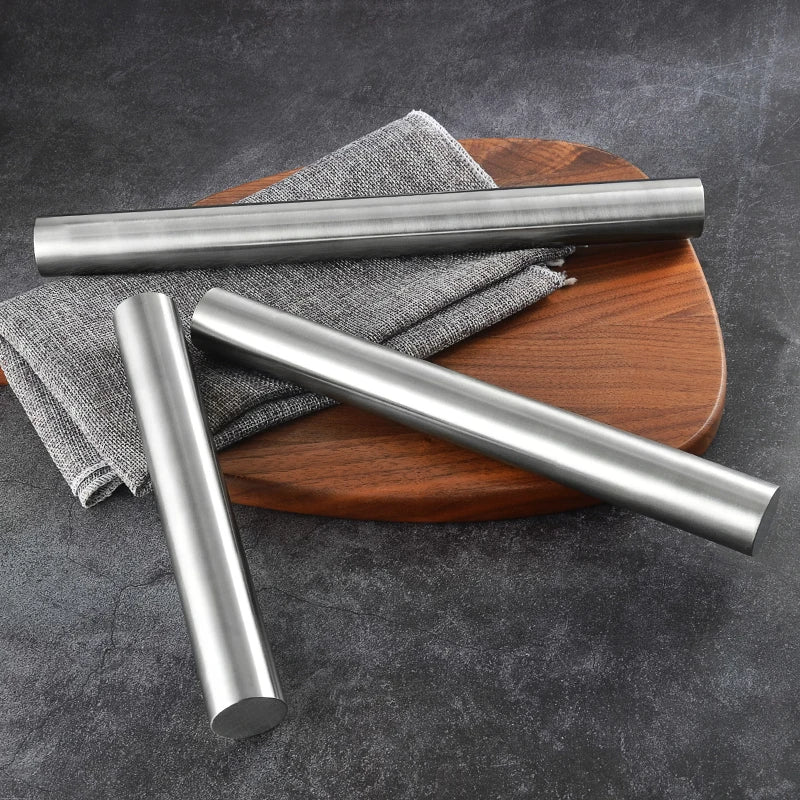 Rouleau à Pâtisserie en Inox 304 – 22,5 à 42,5 cm, parfait pour étaler vos pâtes avec précision