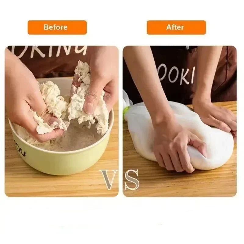 Sac Pétrissage Silicone – Pain, Pizza & Pâtes Sans Salissure utilisé pour pétrir la pâte proprement et facilement