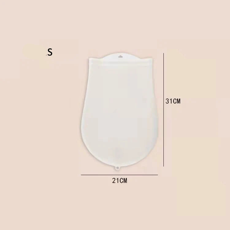 Sac Pétrissage Silicone – Pain, Pizza & Pâtes Sans Salissure blanc de 31x21 cm Ustensile de chef