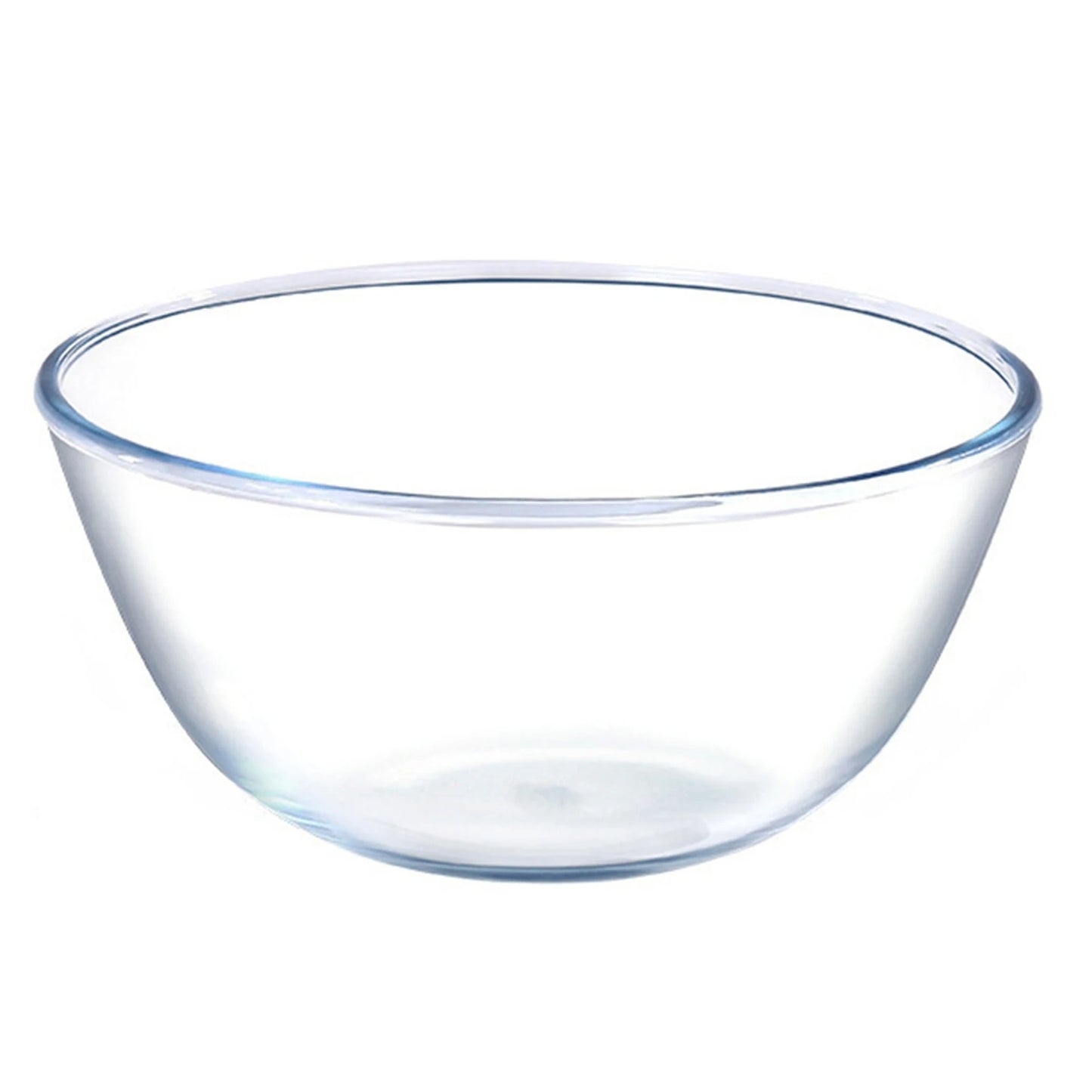 Saladier en Verre Transparent 500 ml à 4,5 L, idéal pour servir salades et autres plats.