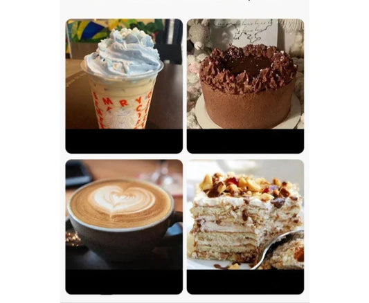 Siphon à Chantilly 250 ml – Mousses et Sauces Maison avec illustrations de pâtisseries et boissons crémeuses