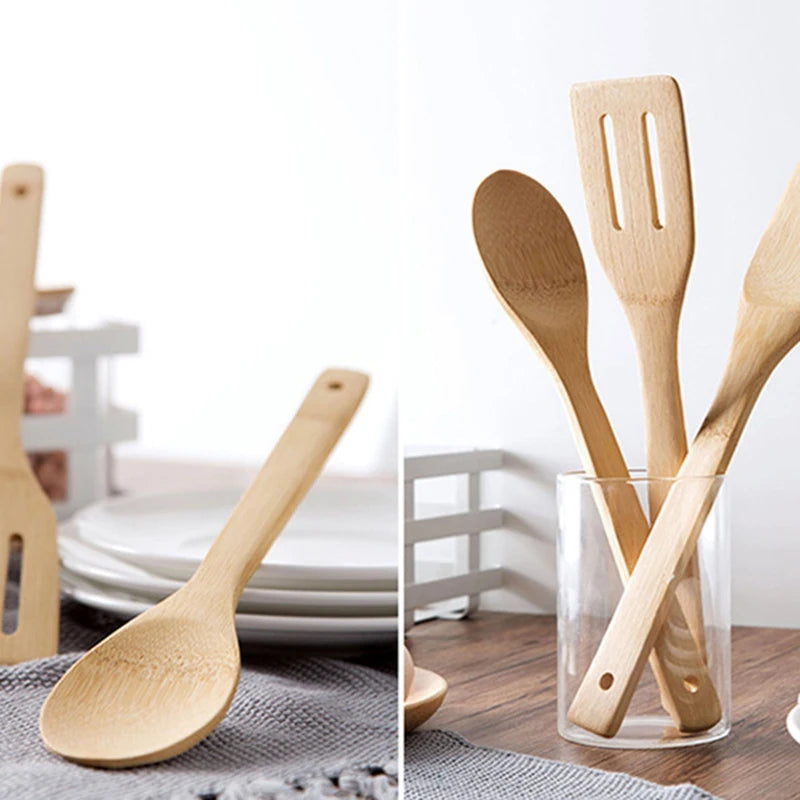 Spatule en Bambou Naturelle – Ustensile Cuisine Durable & Écolo en bois écologique pour cuisiner sainement