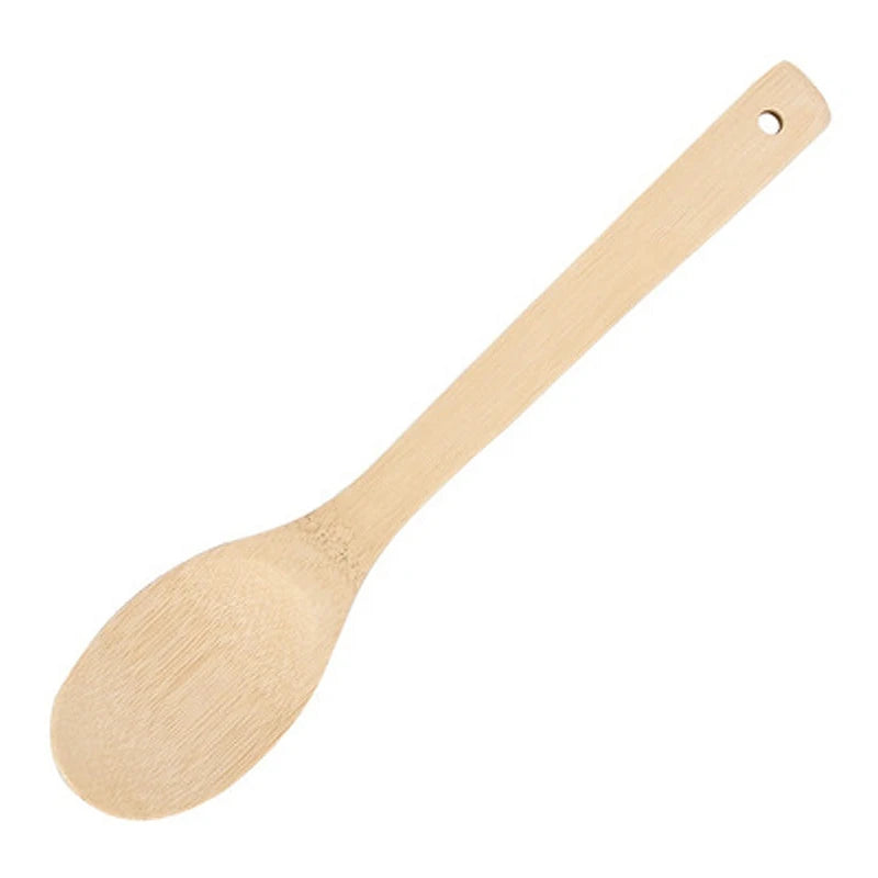 Spatule en Bambou Naturelle – Ustensile Cuisine Durable & Écolo, cuillère en bois écologique pour cuisson