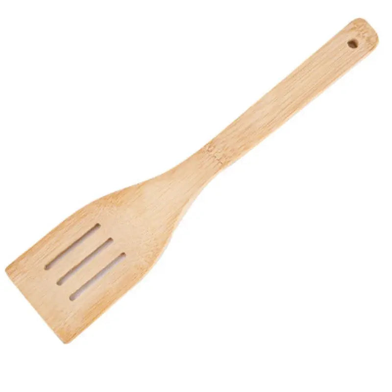 Spatules en Bambou – Set 3 pièces avec une spatule en bois durable et légère, idéale pour la cuisson