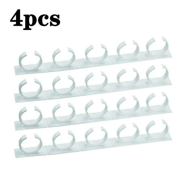 Support à Épices Mural Sans Perçage – Lot de 4 en plastique blanc pour organiser vos épices facilement