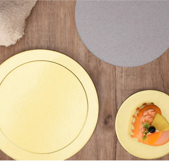 Supports Gâteaux Jetables Solides - Lot de 20 en carton rond pour pâtisseries et gâteaux