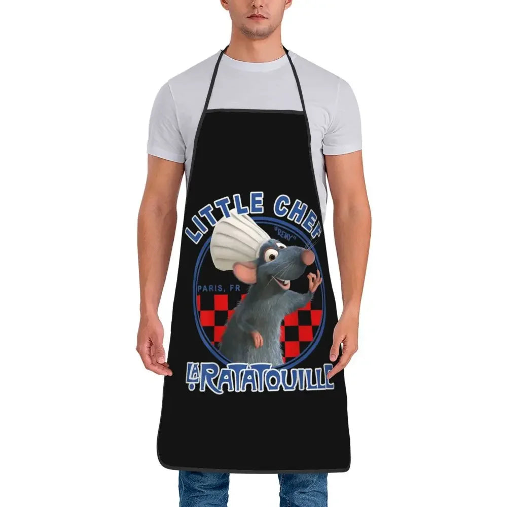 Tablier de Cuisine Imperméable – Protégez vos vêtements avec tablier noir Little Chef La Ratatouille
