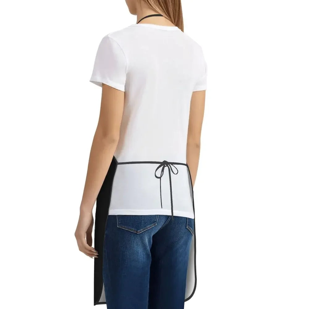 Femme portant un Tablier de Cuisine Imperméable – Protégez vos vêtements avec lien à nouer au dos