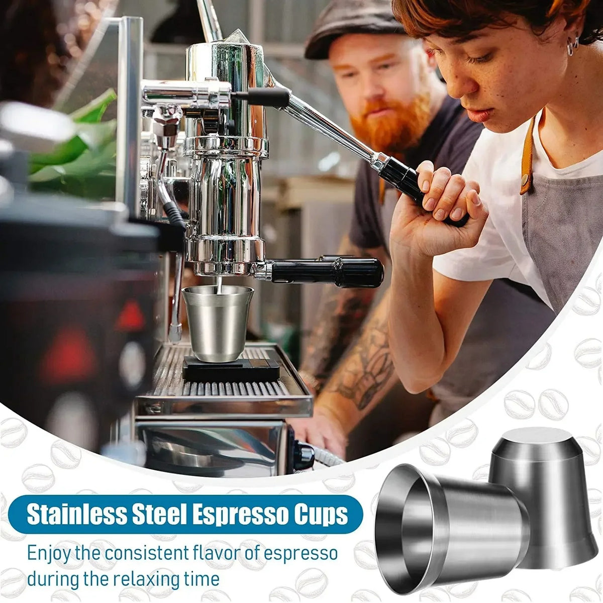 Tasse expresso inox double paroi pour un goût d espresso constant et agréable