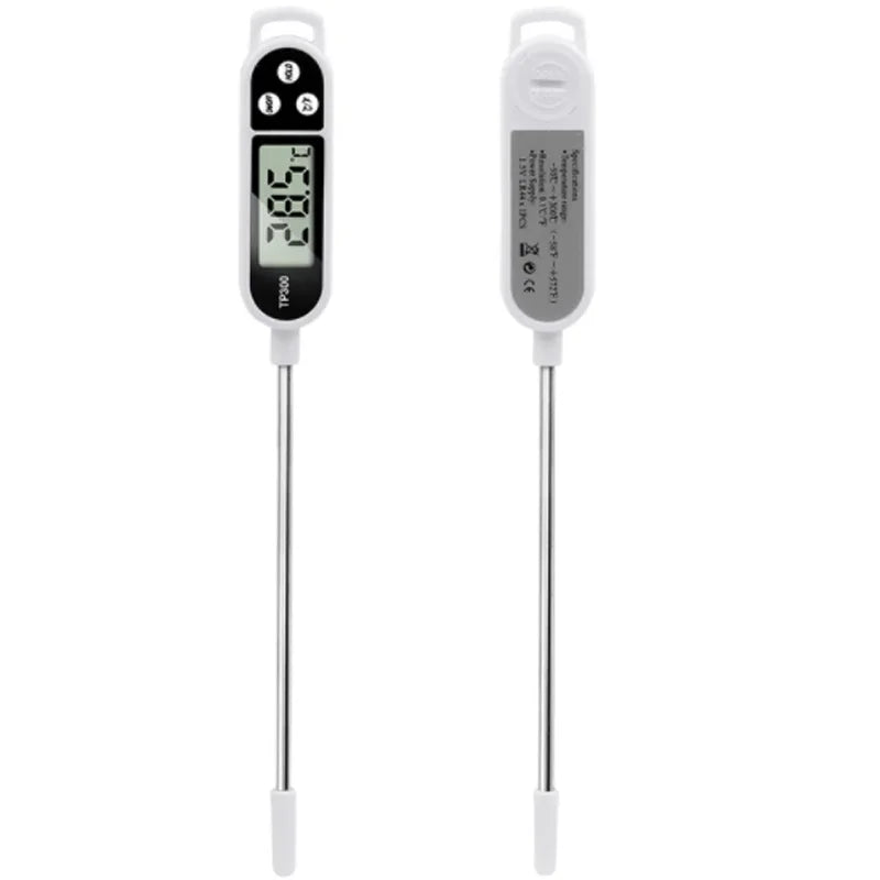 Thermomètre de Cuisine Digital Ustensiles de chef avec écran LCD et sonde métallique pour cuisson précise