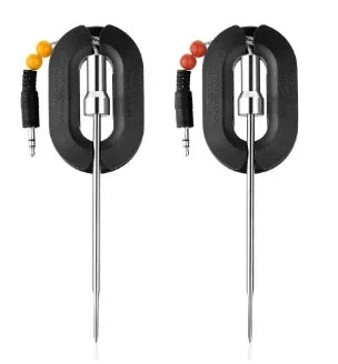 Thermomètre de Cuisson Connecté avec sonde en acier inoxydable et cadran noir pour cuisson précise