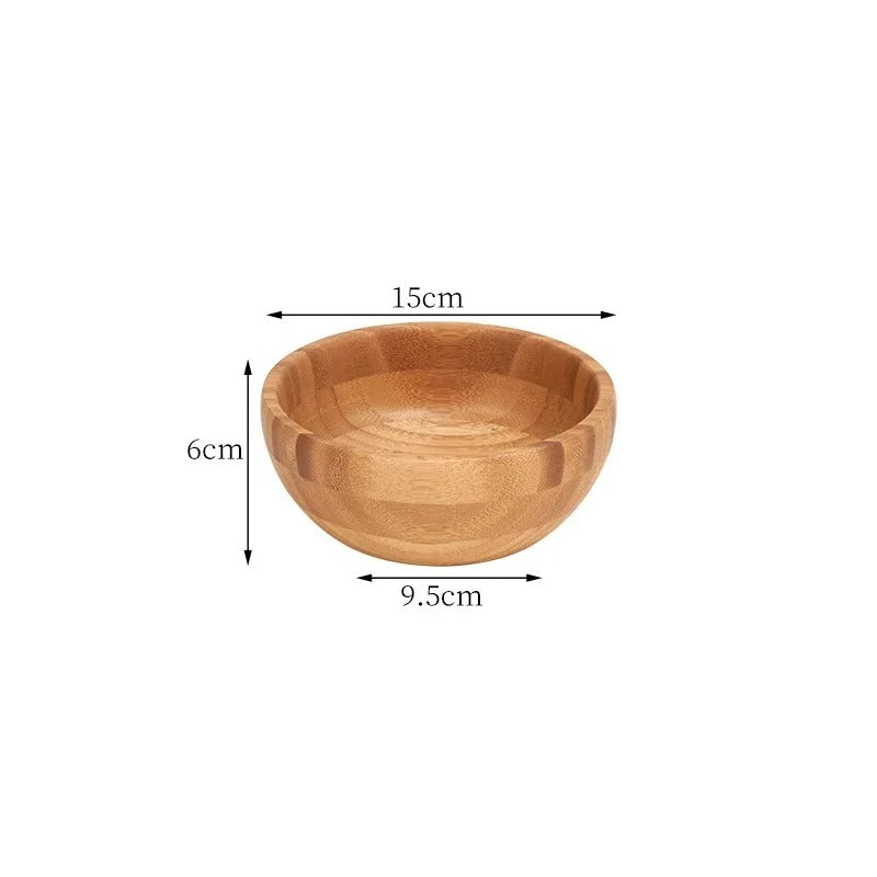 Saladier en bambou naturel – Élégance artisanale pour préparer et servir vos recettes