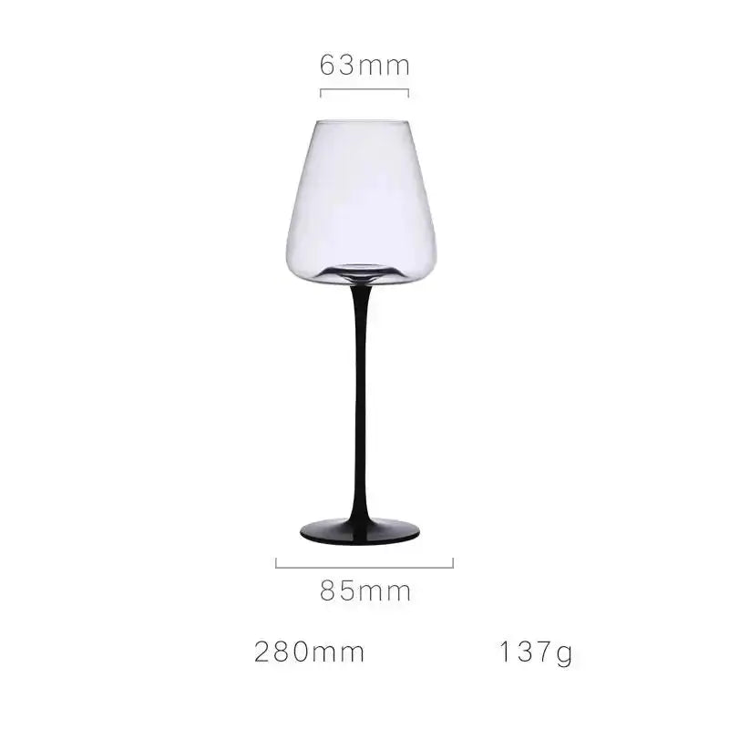 Verre à Vin Rouge Pinot Noir en Cristal Fin avec un design élégant et une forme raffinée