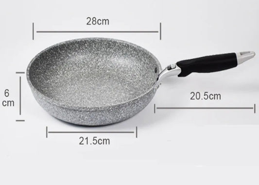 Poêle Antiadhésive Walfos – 28cm en pierre avec poignée ergonomique pour cuisson facile