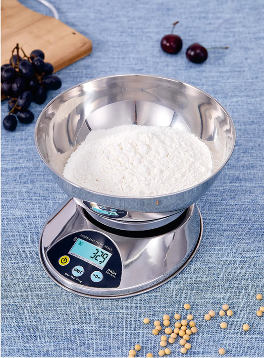 Balance Numérique YUEHENG – Précision 0.1g à 1g en acier inoxydable avec bol et affichage numérique pour cuisine