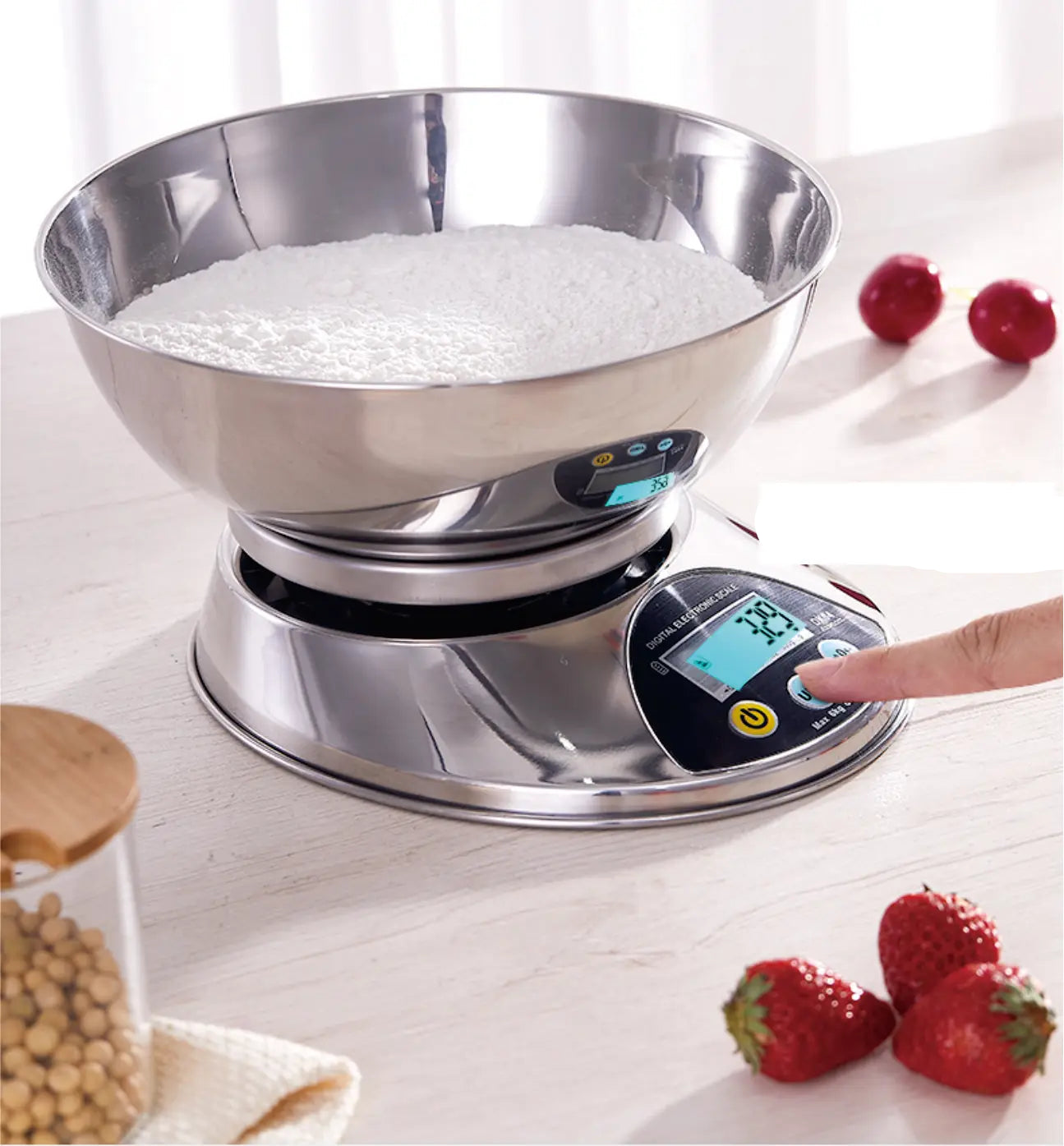 Balance Numérique YUEHENG – Précision 0.1g à 1g avec bol en inox pour peser ingrédients de cuisine