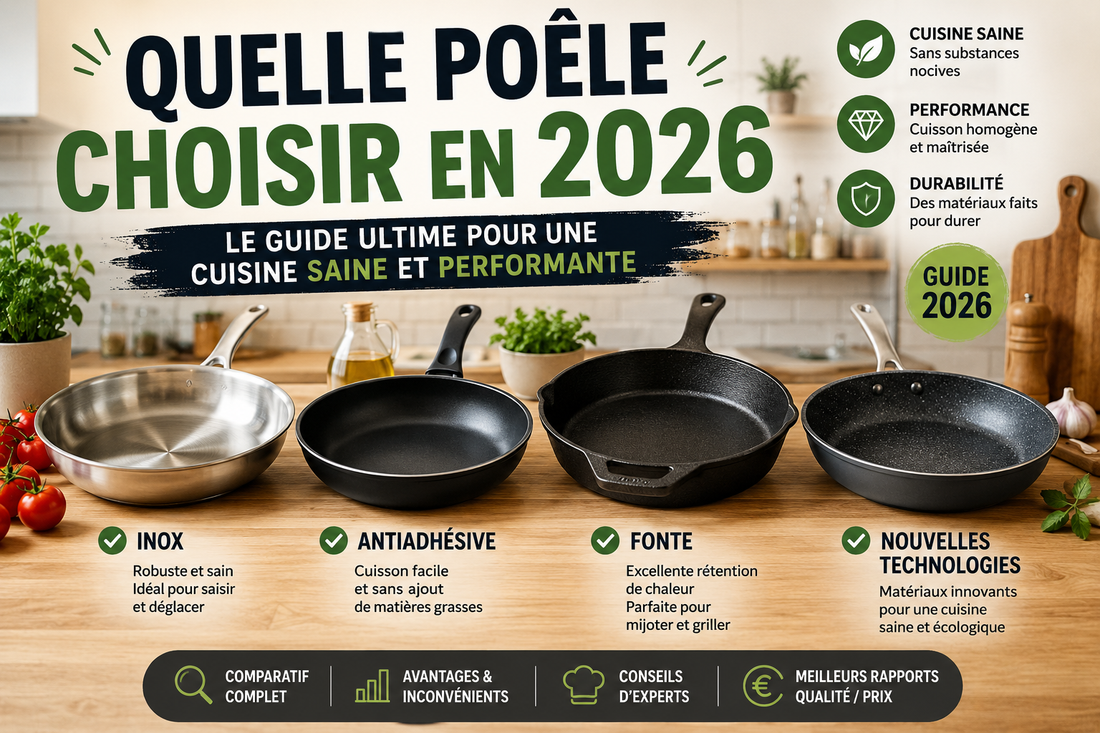 Quelle poêle choisir en 2026 : le guide ultime pour une cuisine saine et performante