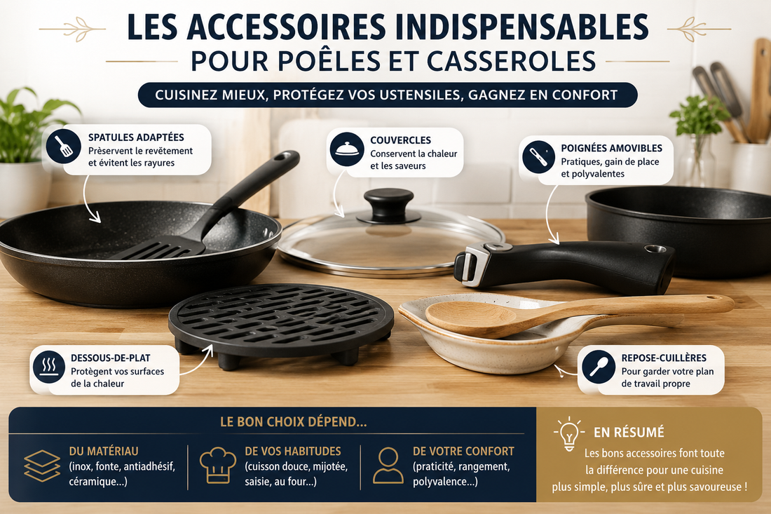 Les accessoires indispensables pour poêles et casseroles : le guide complet