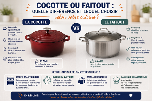 Cocotte ou faitout : quelle différence et lequel choisir selon votre cuisine ?